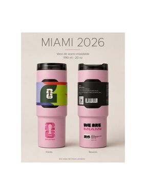 Termo FIFA World Cup 2026™ Miami 20 oz / 590 ml – Acero inoxidable